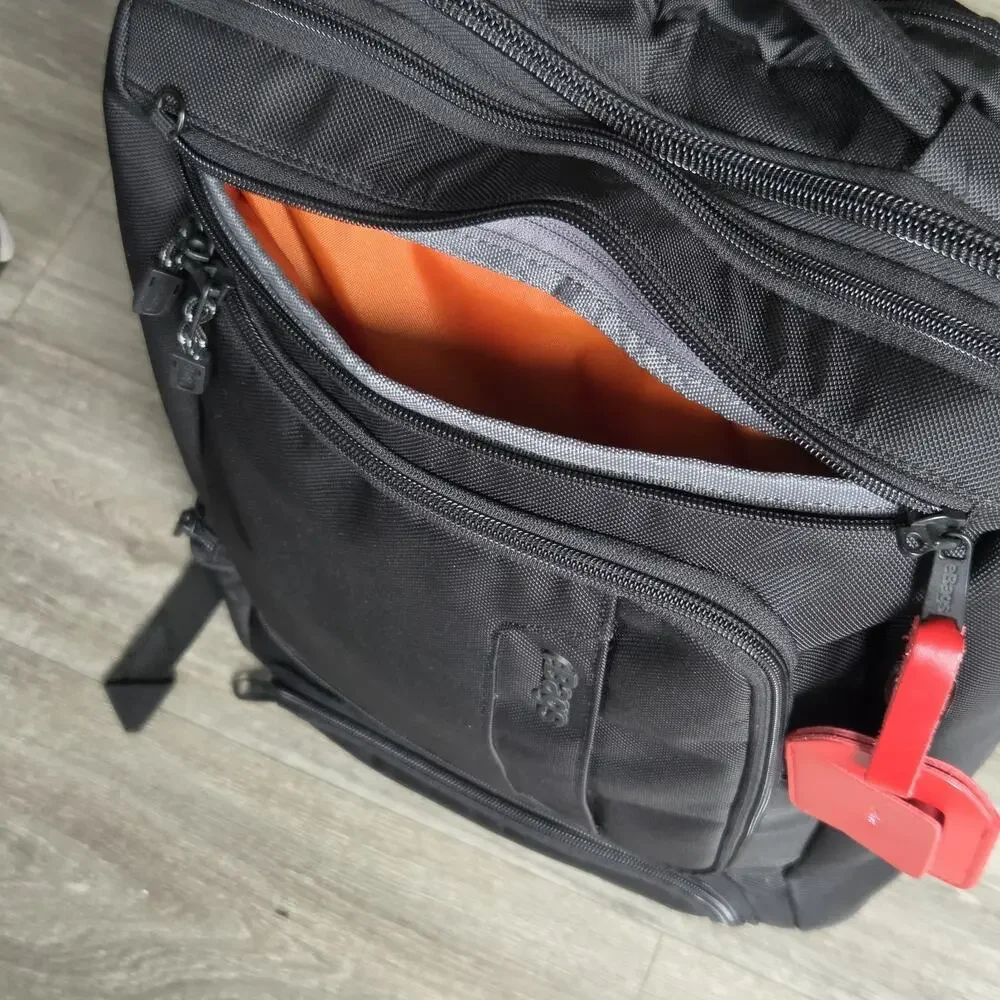 eBags TLS Professional Laptop Backpack Black Orange Travel Bag EB2146-16